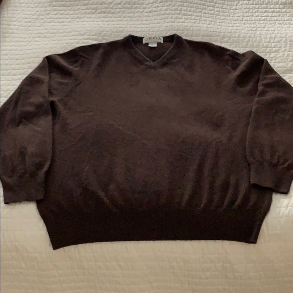 Orvis 100% cashmere sweater